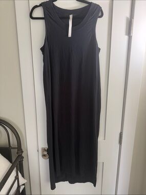 lululemon black maxi dress Lululemon Refresh Maxi Dress II - Heathered Black